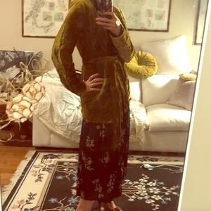 Gold velvet Zara blazer